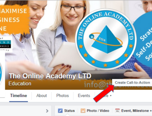 Facebook – adding the call to action in your business page cover